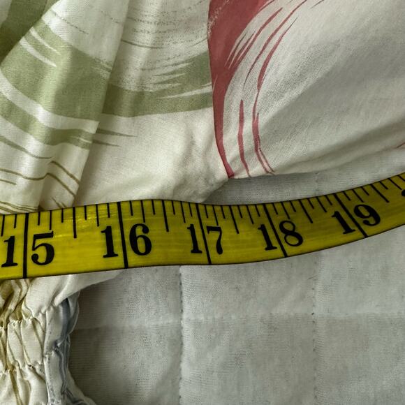 WALTER Womens Dress 4 Off Shouder Abstract Artsy Cotton Silk Summer Coastal - Picture 7 of 11